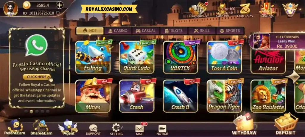 Royal x casino Game Download
